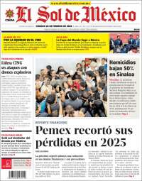 Portada de El Sol de México (México)