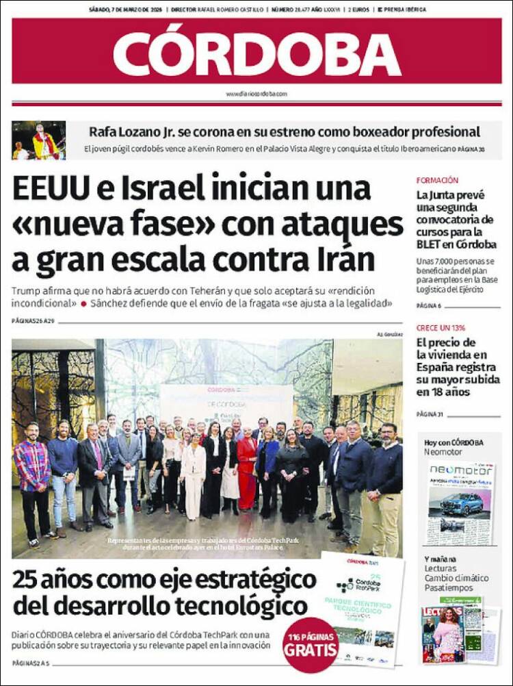 Portada de Diario de Córdoba (España)