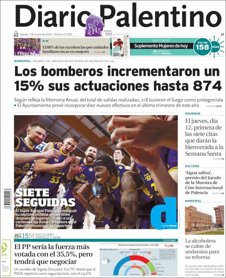 Portada de Diario Palentino (España)