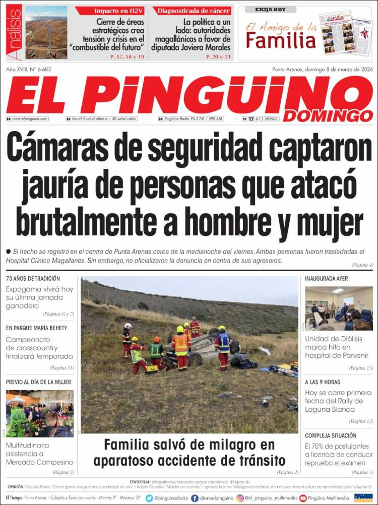 Portada de El Pingüino (Chile)