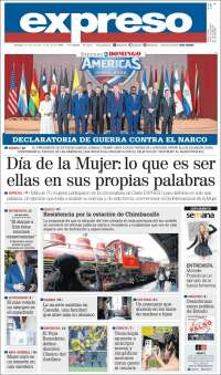 Portada de Expreso (Ecuador)