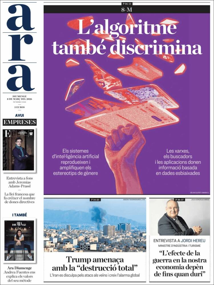 Portada de Ara (Spain)