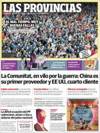 Portada de Las Provincias (Spain)