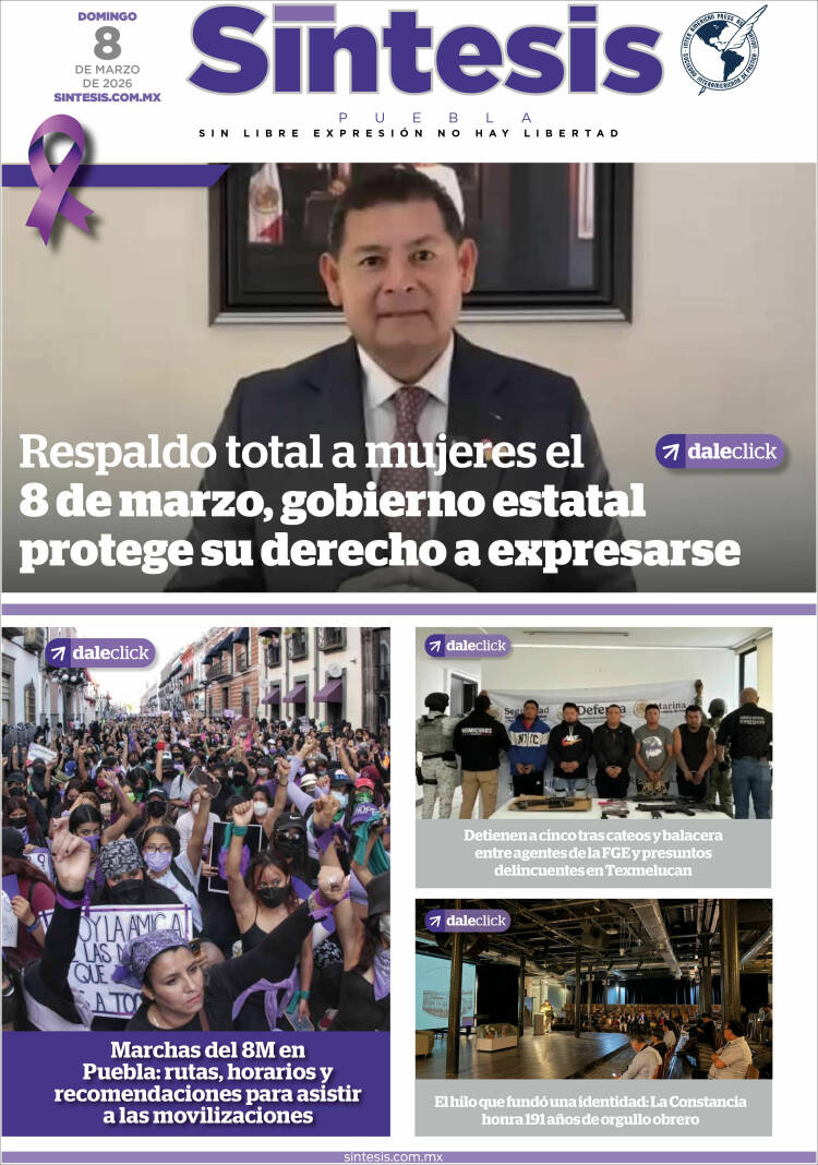 Portada de Síntesis - Puebla (Mexique)