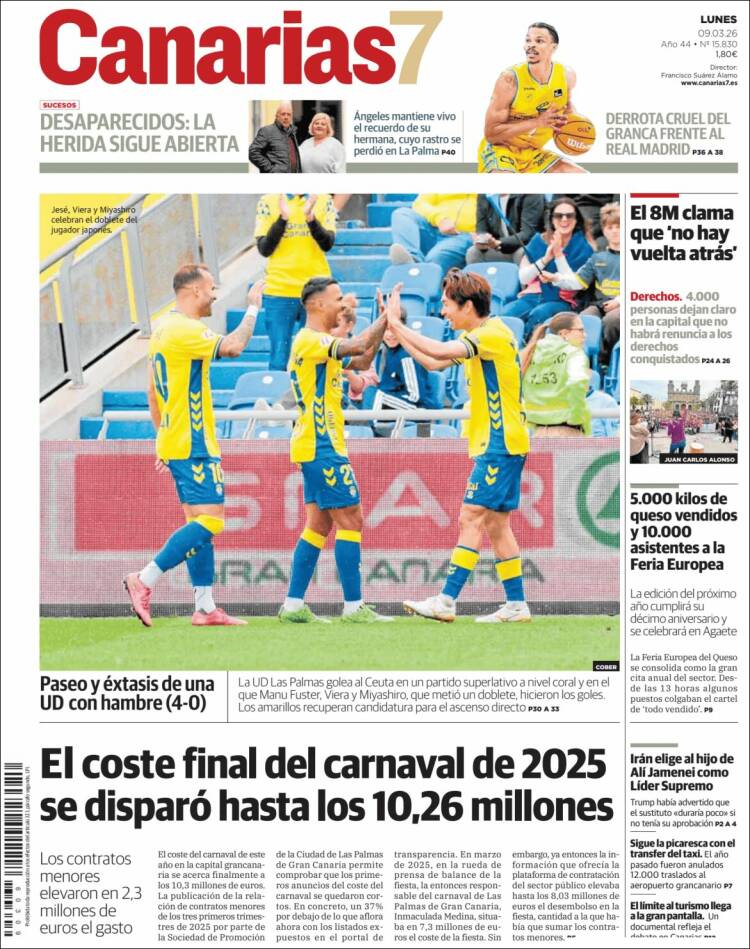 Portada de Canarias 7 (Spain)