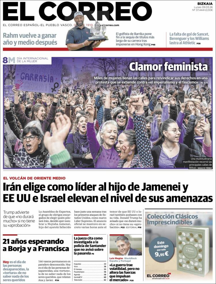 Portada de El Correo (Spain)