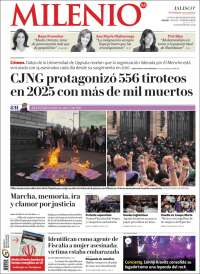 Portada de Milenio - Jalisco (Mexique)