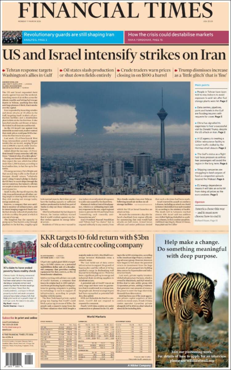 Portada de Financial Times (United Kingdom)