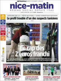 Portada de Nice-Matin (France)