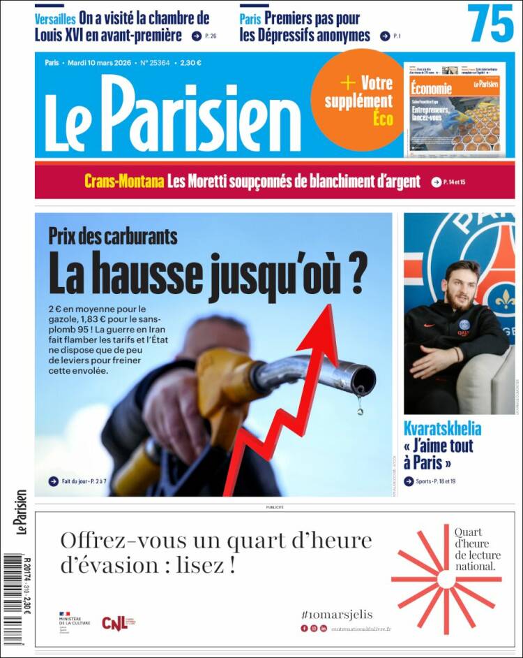 Portada de Le Parisien (France)
