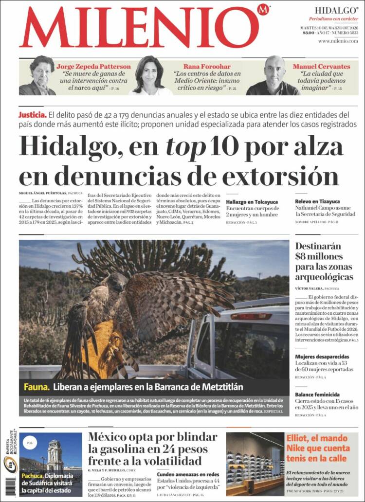 Portada de Milenio de Hidalgo (Mexico)