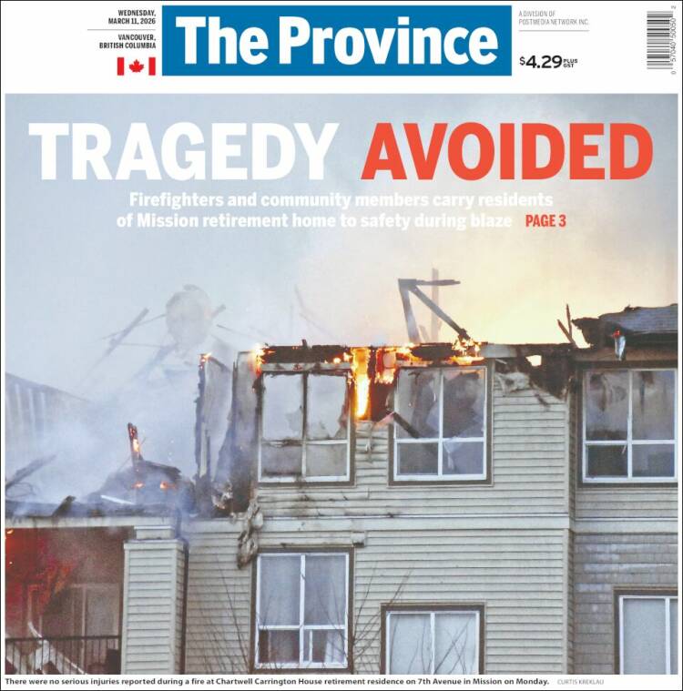 Portada de The Province (Canada)