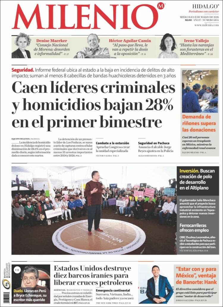 Portada de Milenio de Hidalgo (Mexique)