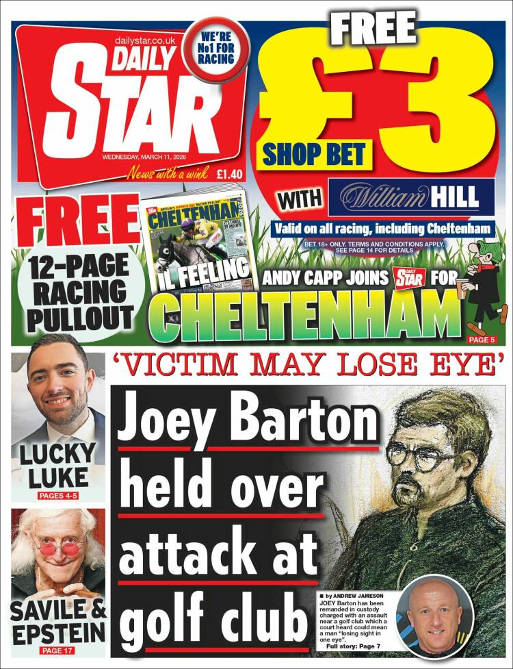 Portada de Daily Star (United Kingdom)