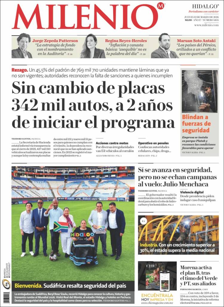 Portada de Milenio de Hidalgo (Mexique)