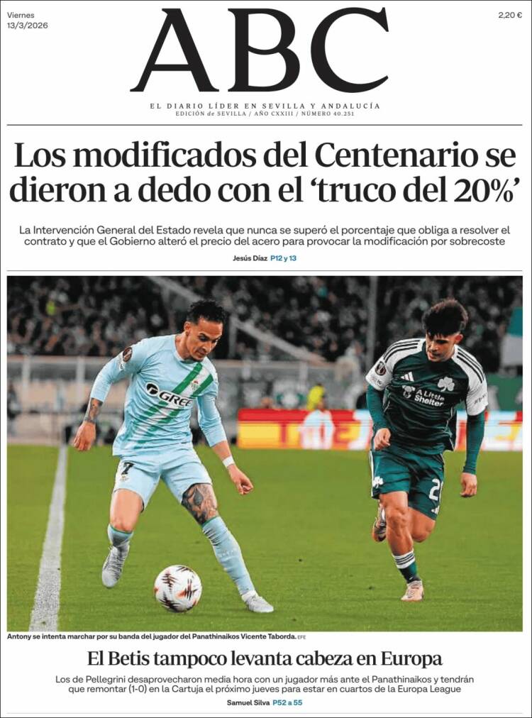 Portada de ABC - Sevilla (Spain)