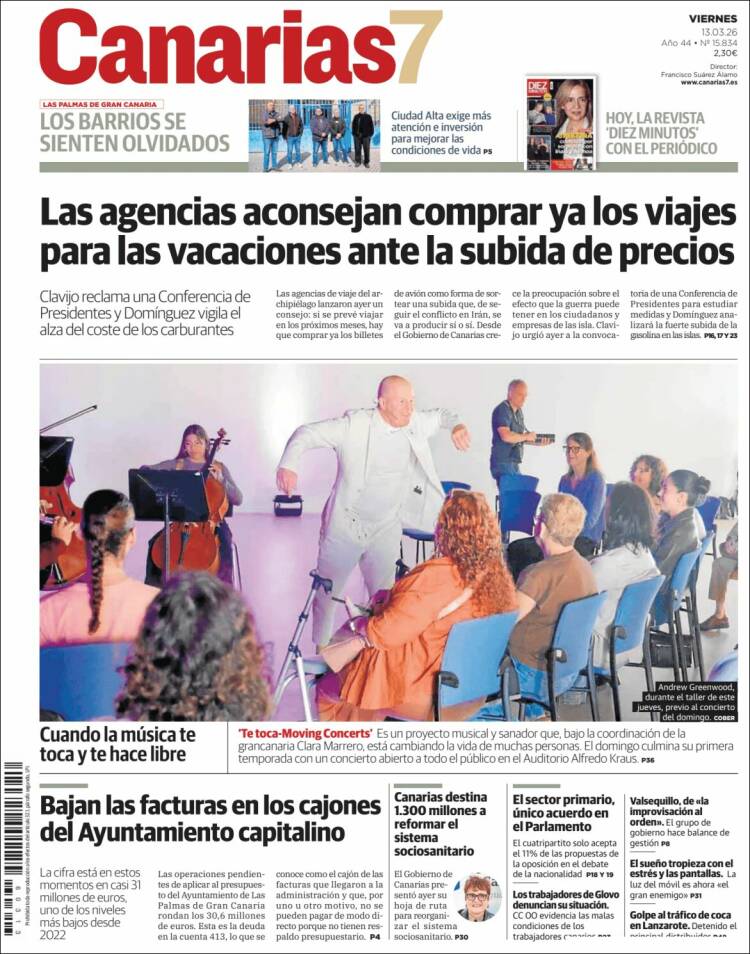 Portada de Canarias 7 (Spain)