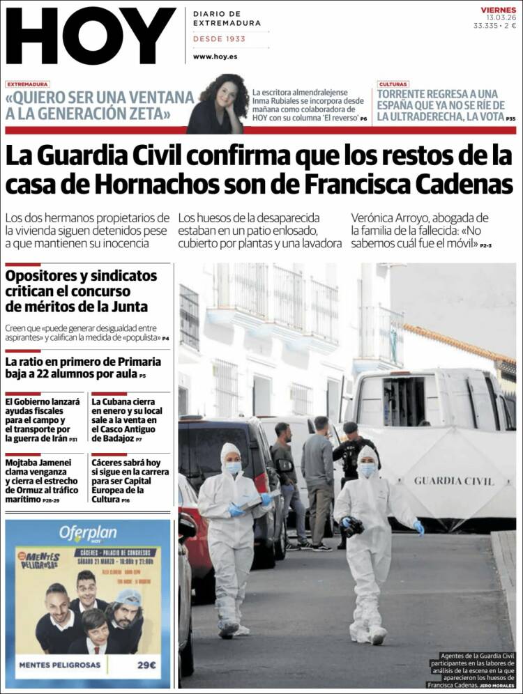 Portada de Hoy - Badajoz (Spain)