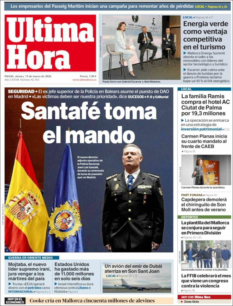 Portada de Última Hora (Spain)