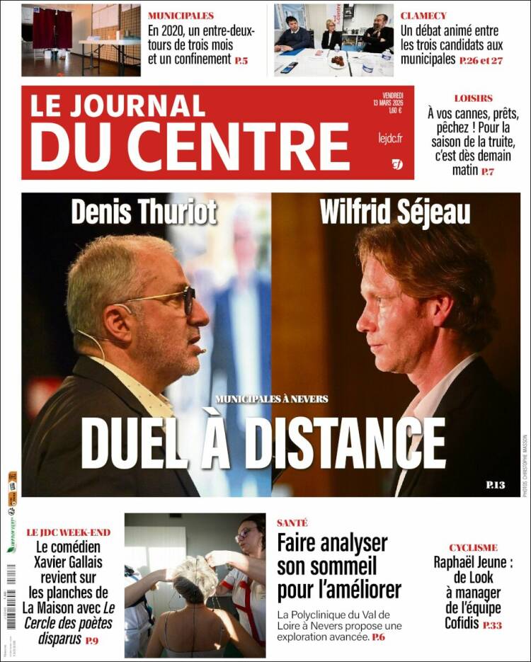 Portada de Le Journal du Centre (France)