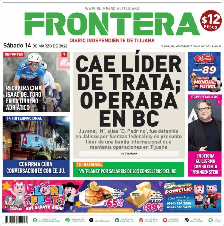 Portada de Frontera (México)