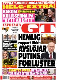 Portada de Göteborgstidningen (Sweden)