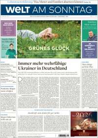 Portada de Die Welt (Germany)