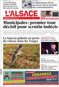 Portada de Journal L'Alsace (France)