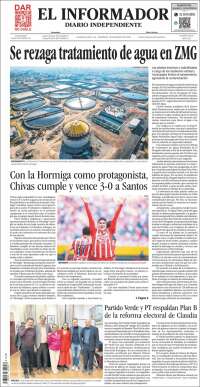 Portada de El Informador (Mexico)