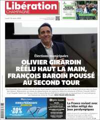 Portada de Libération Champagne (France)