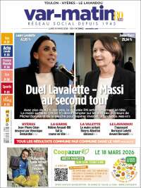 Portada de Var-Matin (France)