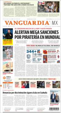 Portada de Vanguardia (México)