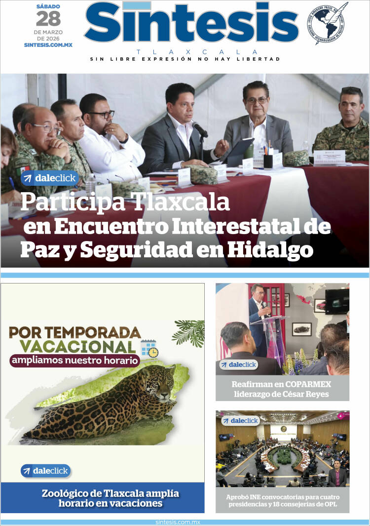 Portada de Síntesis de Tlaxcala (México)