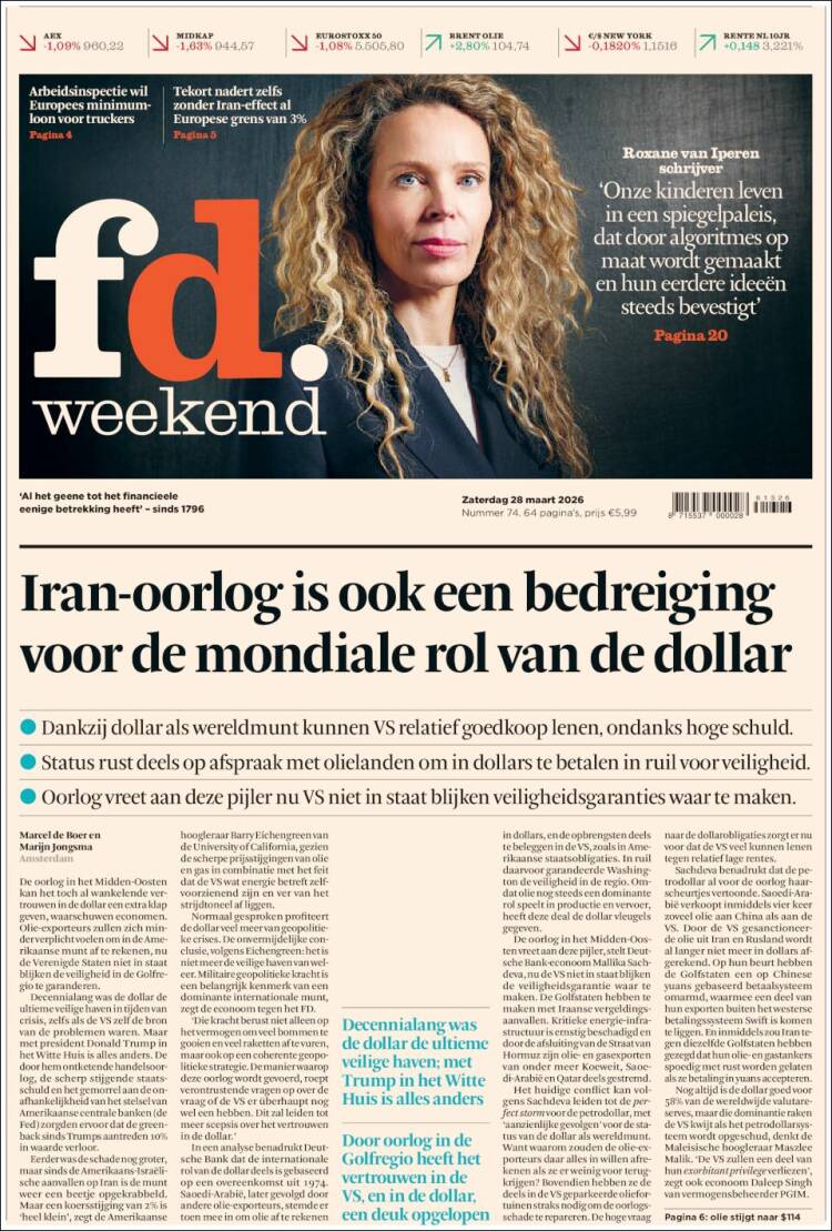 Portada de Het Financieele Dagblad (Netherlands)