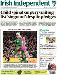 Portada de Irish Independent (Ireland)