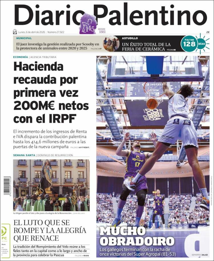 Portada de Diario Palentino (España)