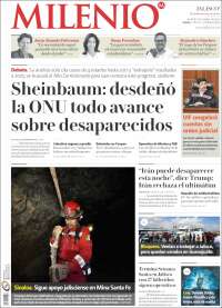 Portada de Milenio - Jalisco (México)