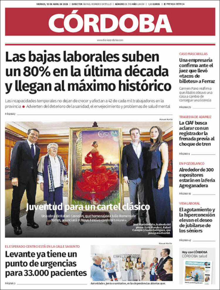 Portada de Diario de Córdoba (España)