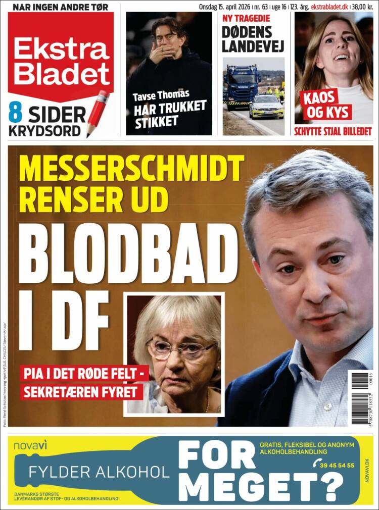 Portada de Ekstra Bladet (Denmark)