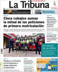 Portada de La Tribuna de Ciudad Real (Spain)