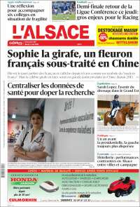 Portada de Journal L'Alsace (France)