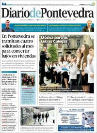 Portada de Diario de Pontevedra (Spain)