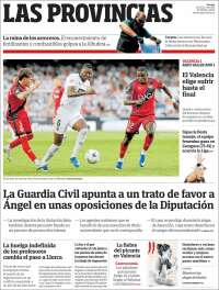 Portada de Las Provincias (Spain)