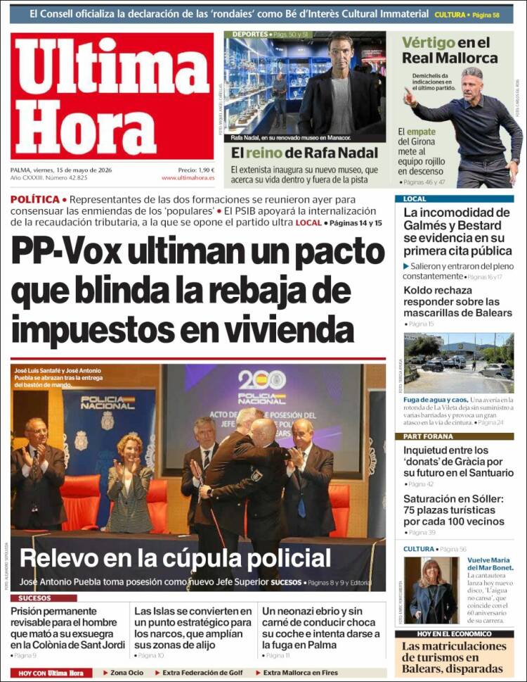 Portada de Última Hora (Spain)