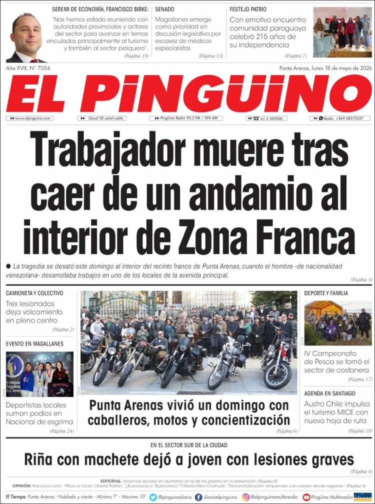 Portada de El Pingüino (Chile)