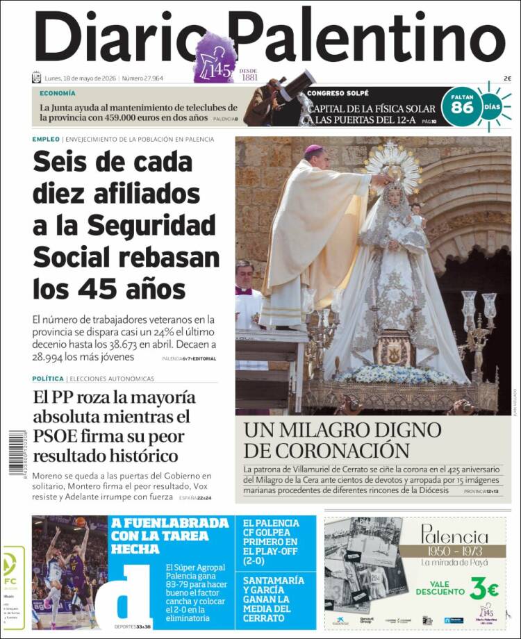 Portada de Diario Palentino (España)