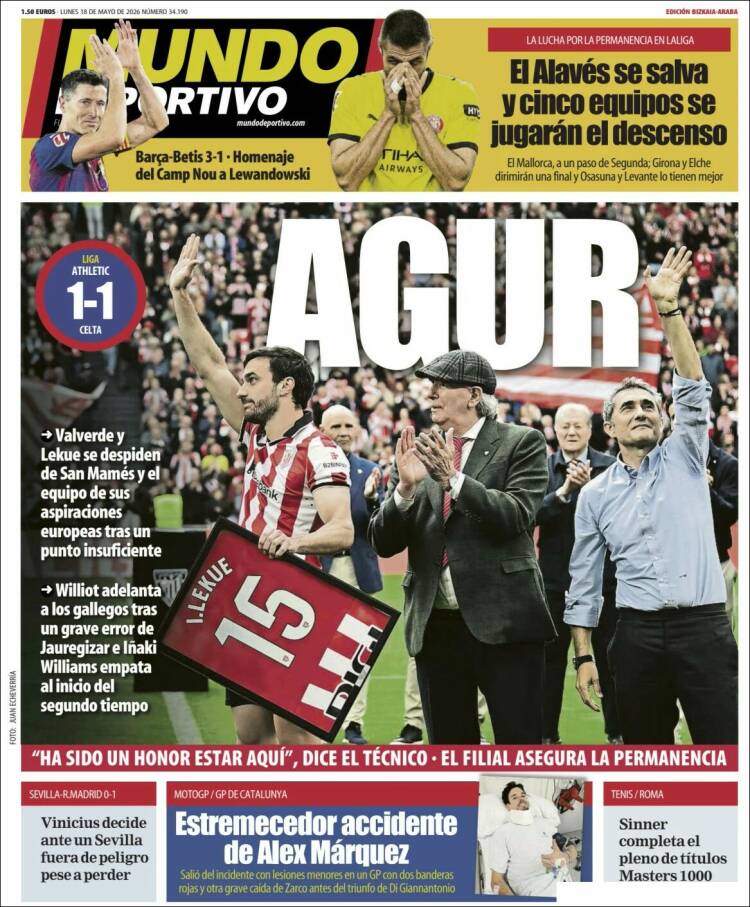 Portada de Mundo Deportivo Bizkaia (España)