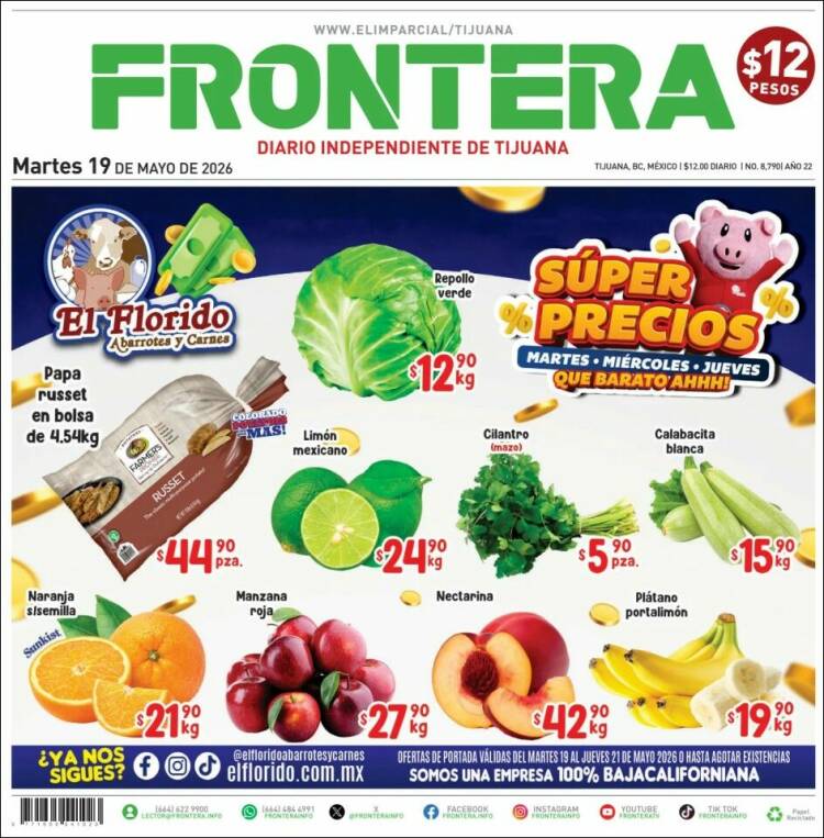 Portada de Frontera (México)