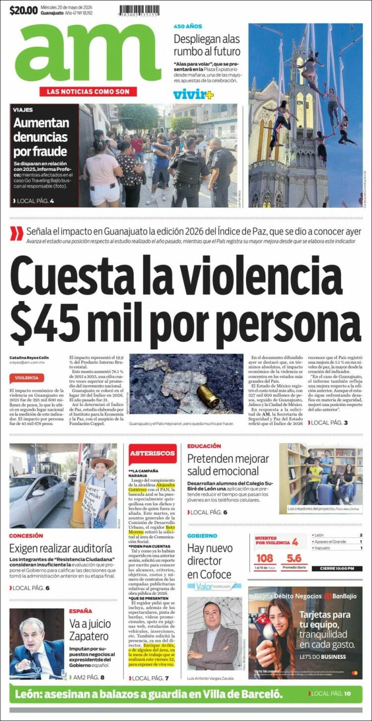 Portada de Al Día A.M. (México)