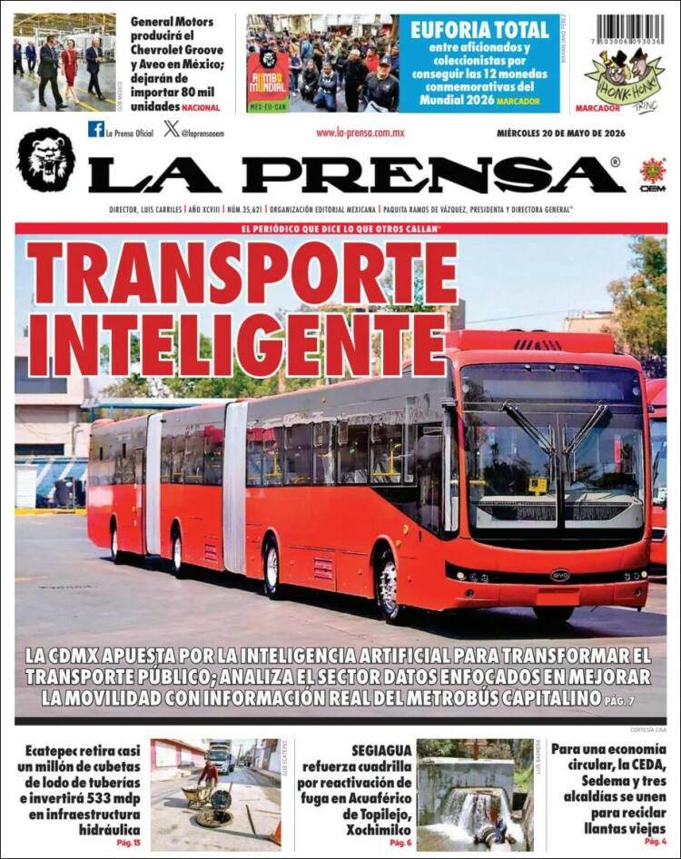 Portada de La Prensa (México)